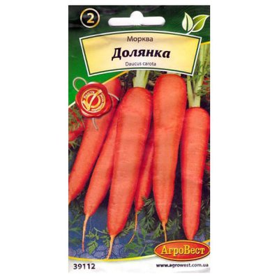 Насіння моркви Долянка 5 г (АгроВест) 391122 фото