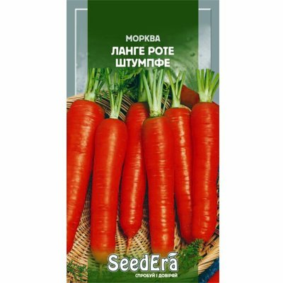 Насіння моркви Ланге Роте Штумпфе, 2 г (Seedera) 4823073711873 фото