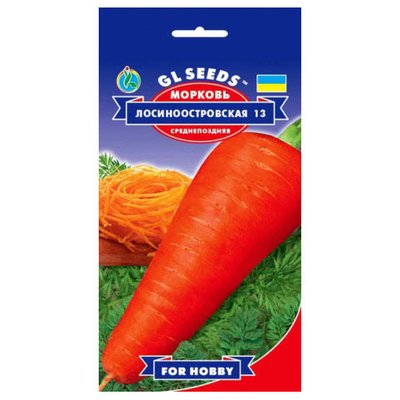 Насіння моркви Лосиноостровська 3 г (GL SEEDS) 4823096914183 фото