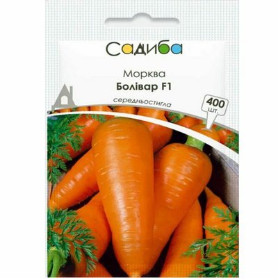 Насіння моркви Болівар F 1 400 шт (Садиба) 4823111403364 фото