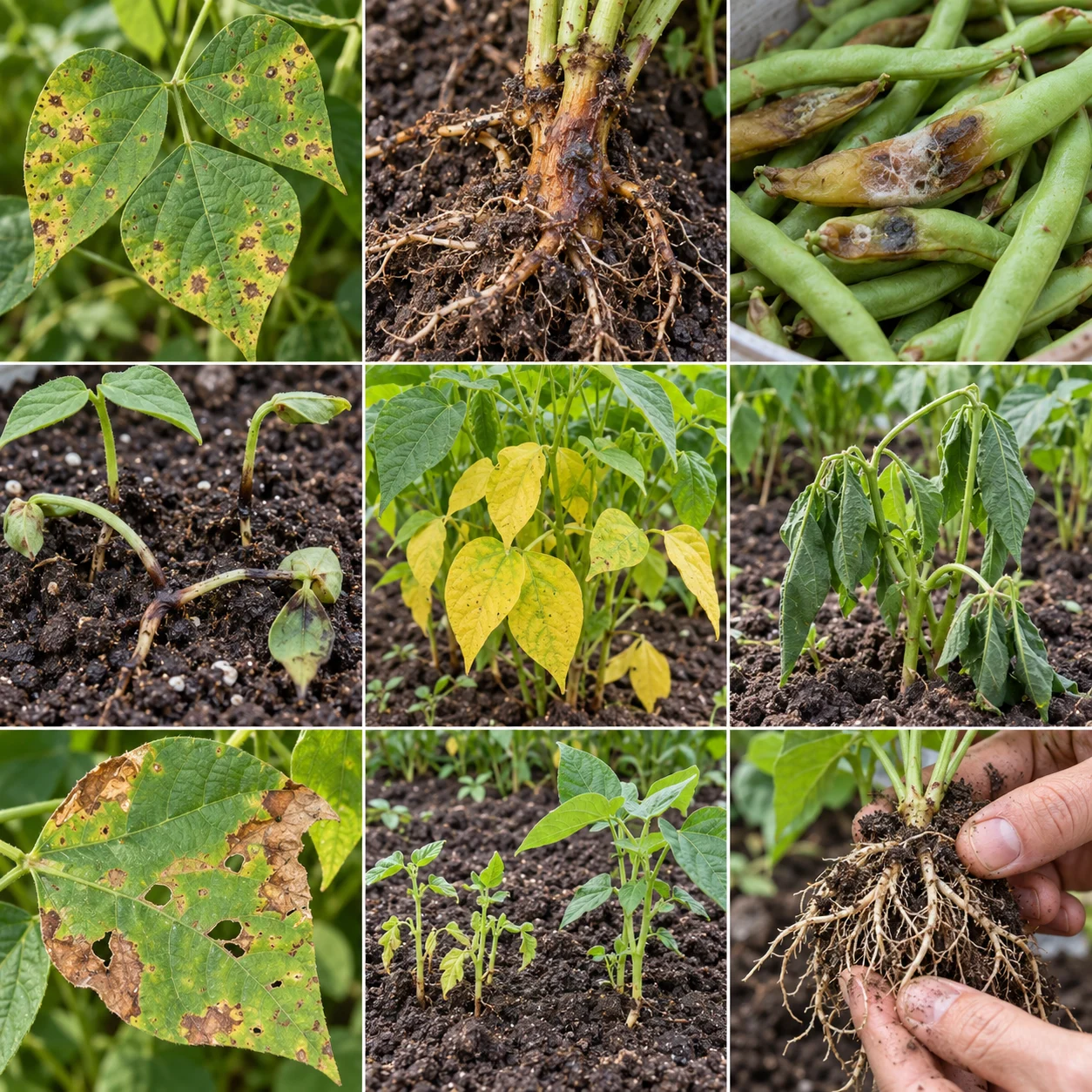 Фасоль. Пожелтение листьев