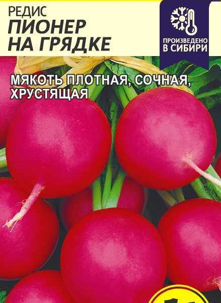 Редис Пионер на Грядке (16 дней) 1 г (Семена Алтая)